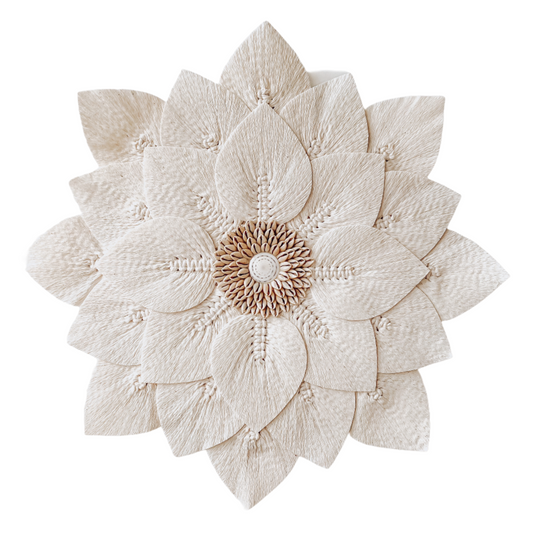 macrame flower decor