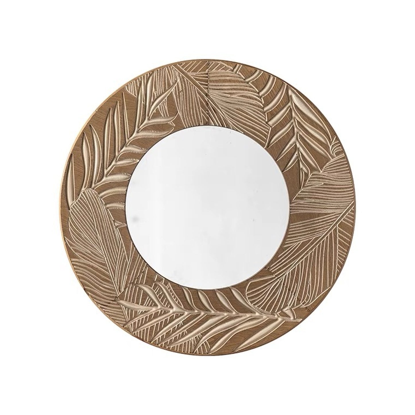 leaf carved mirror