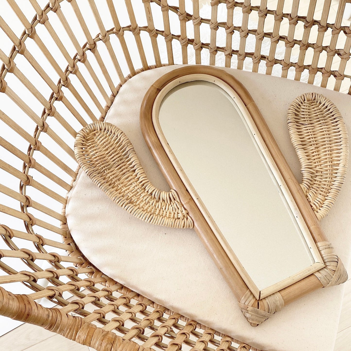 cactus  rattan mirror