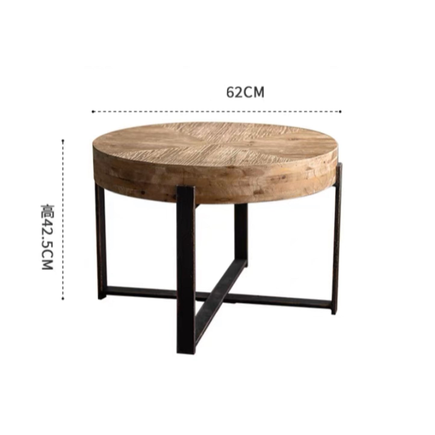 basic wood iron table