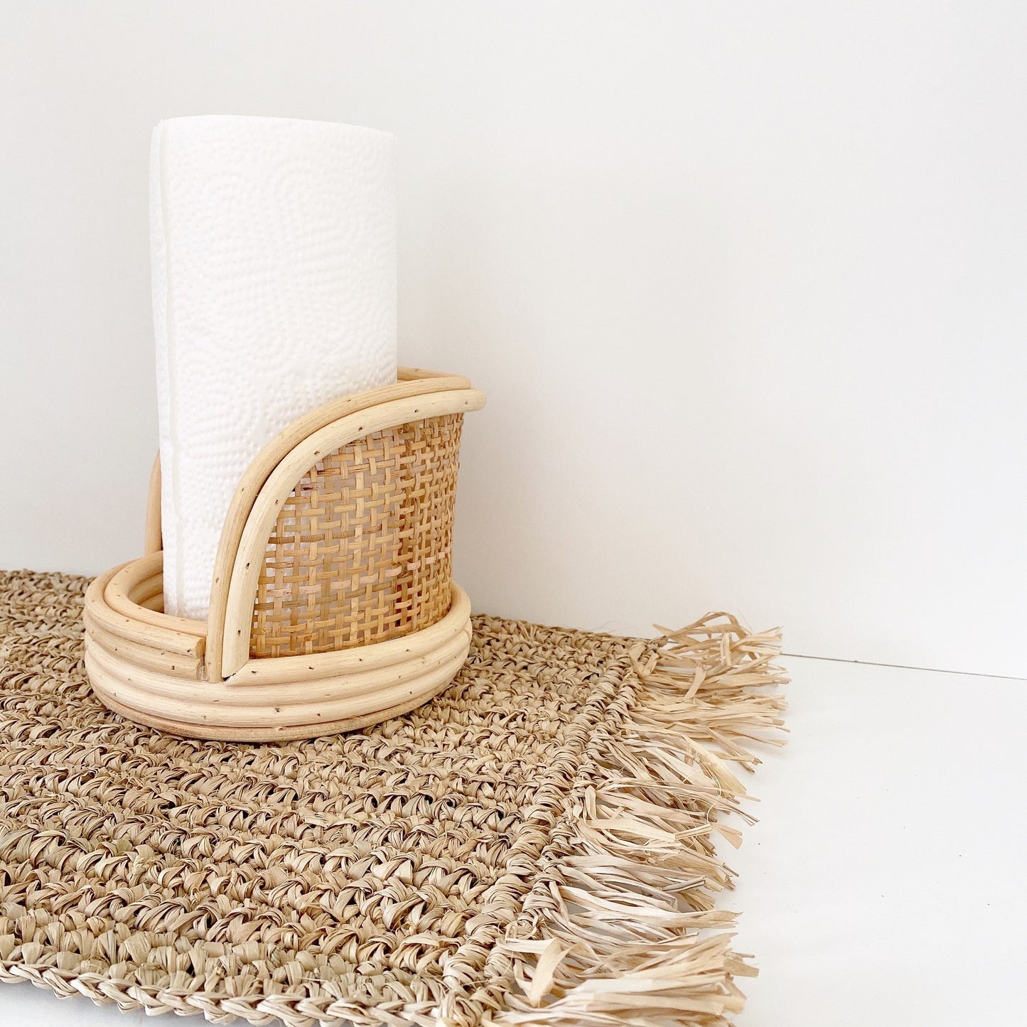 rattan tissue holder