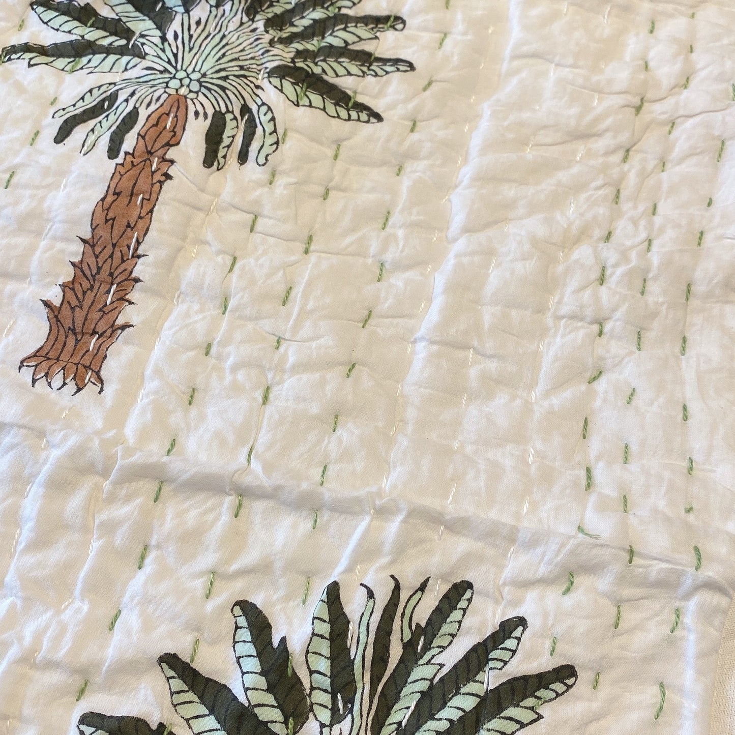 green palm springs pillow case