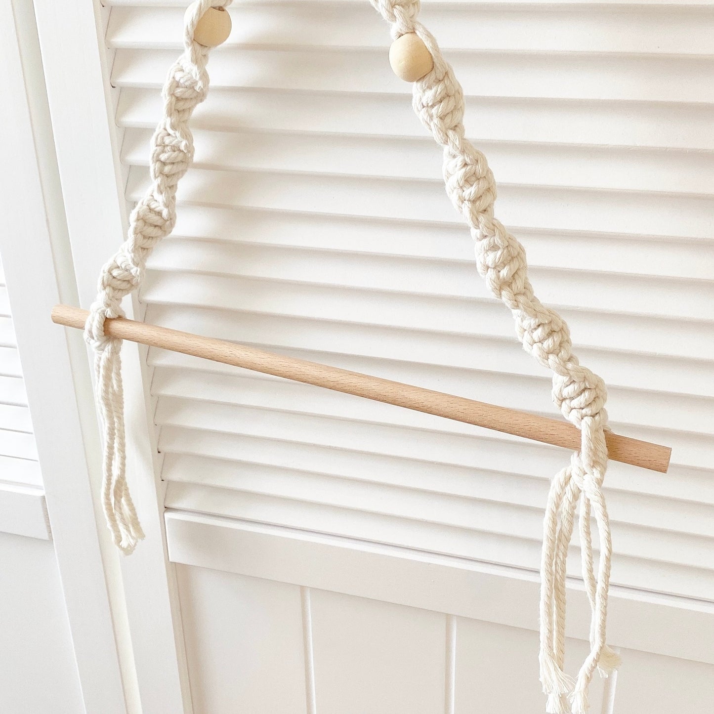 wood rope kitchen paper holder