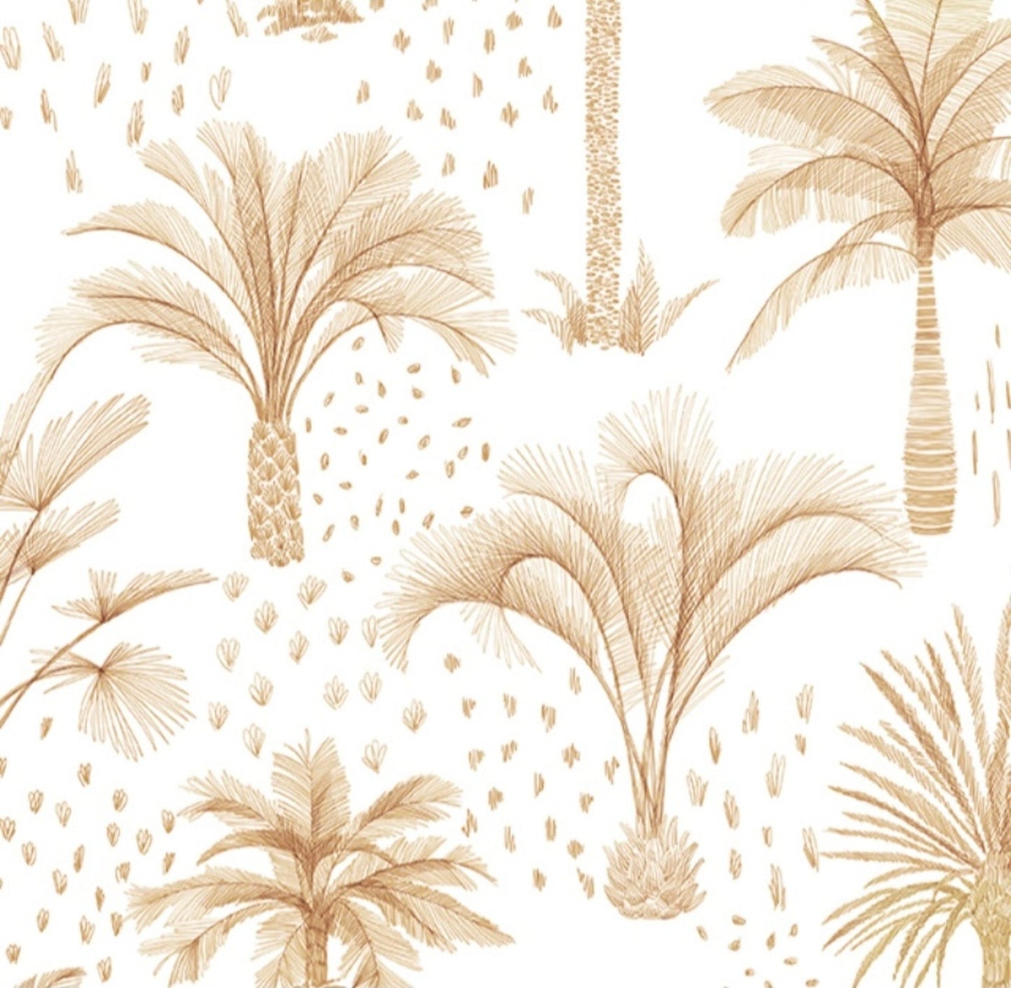 bronzed palms removable wallpaper